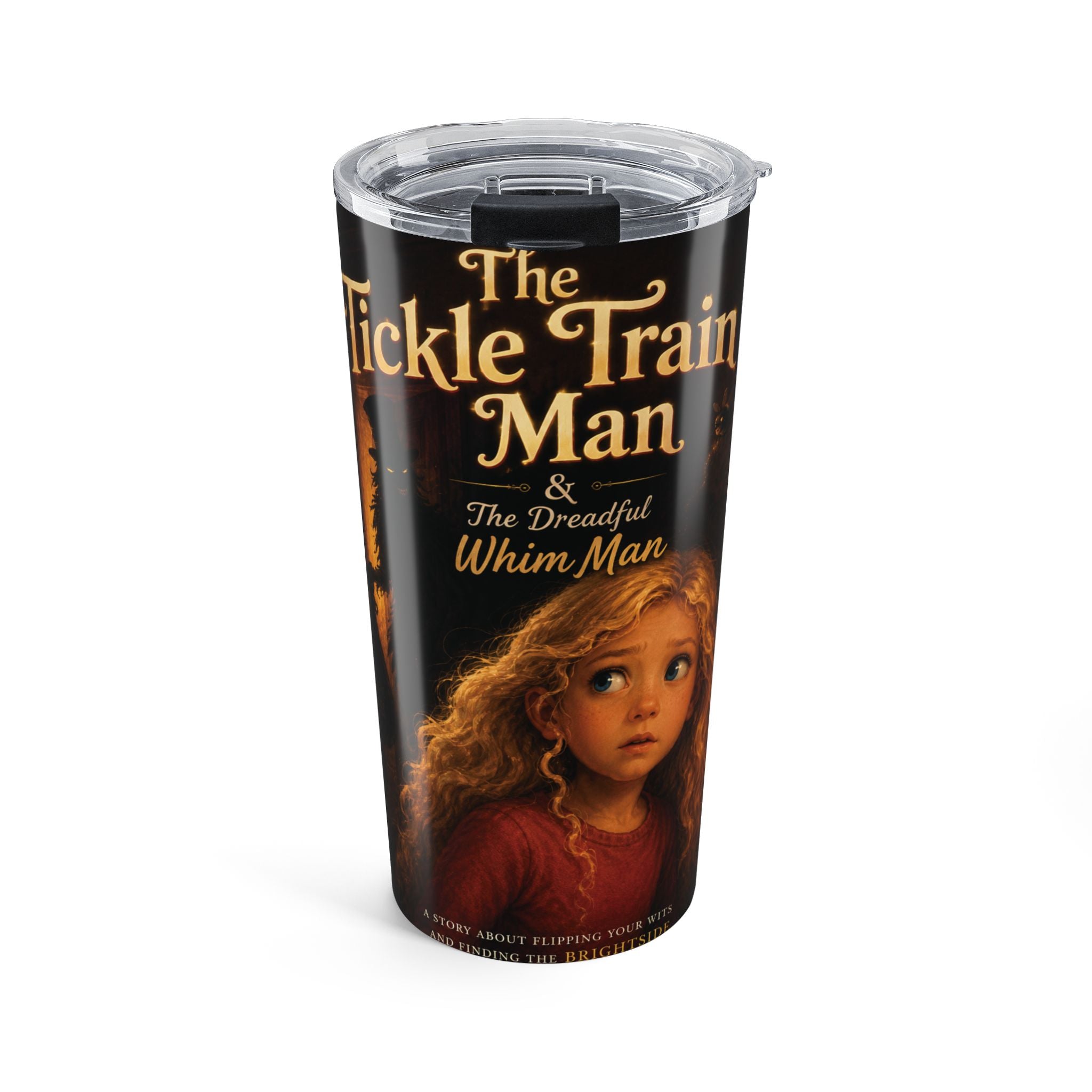 20oz Tumbler — 'The Tickle Train Man & The Dreadful Whim Man' Vintage Storybook Design