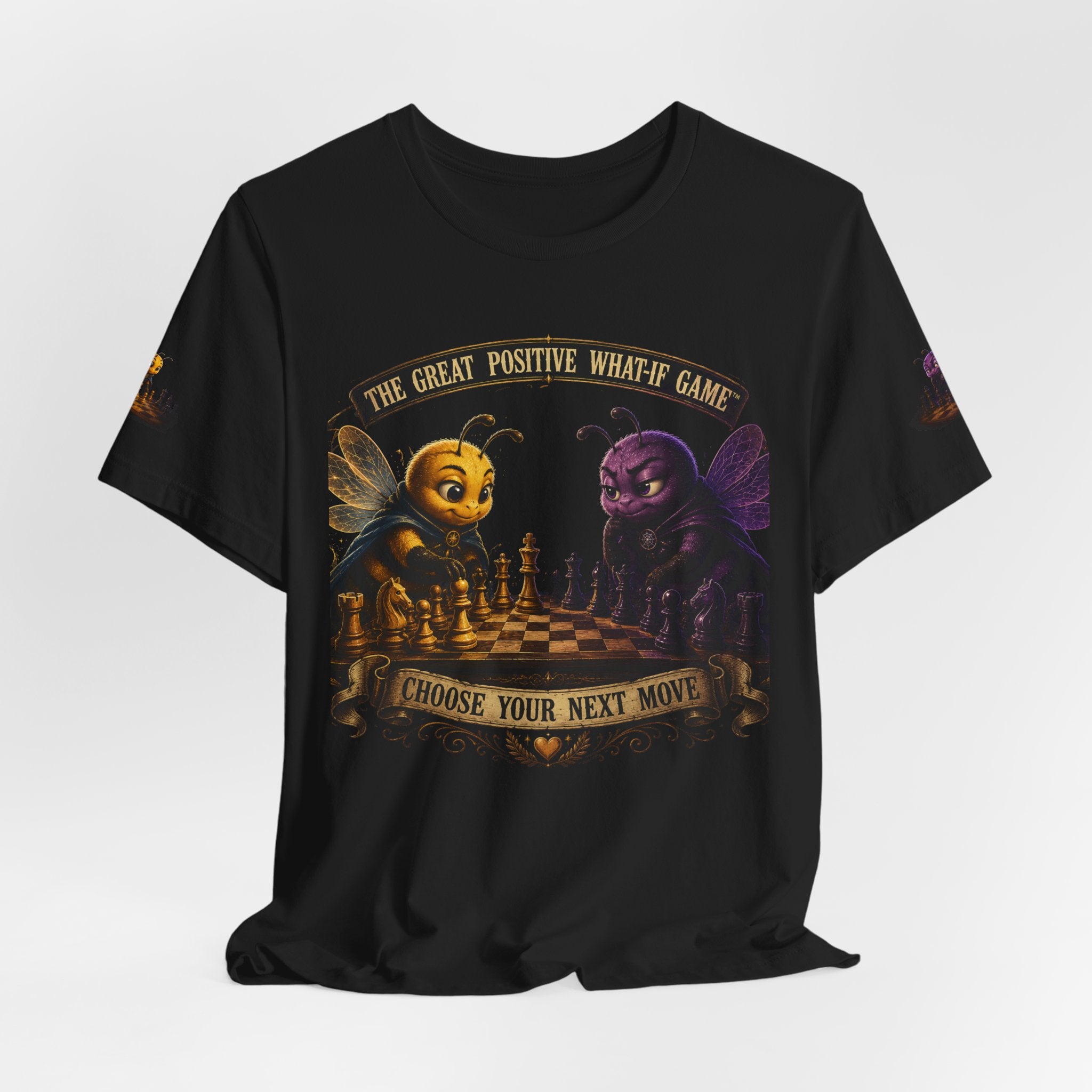 Chess Bees Graphic Tee — "Choose Your Next Move" | Brightside Bees vs. Negative Bees Shirt