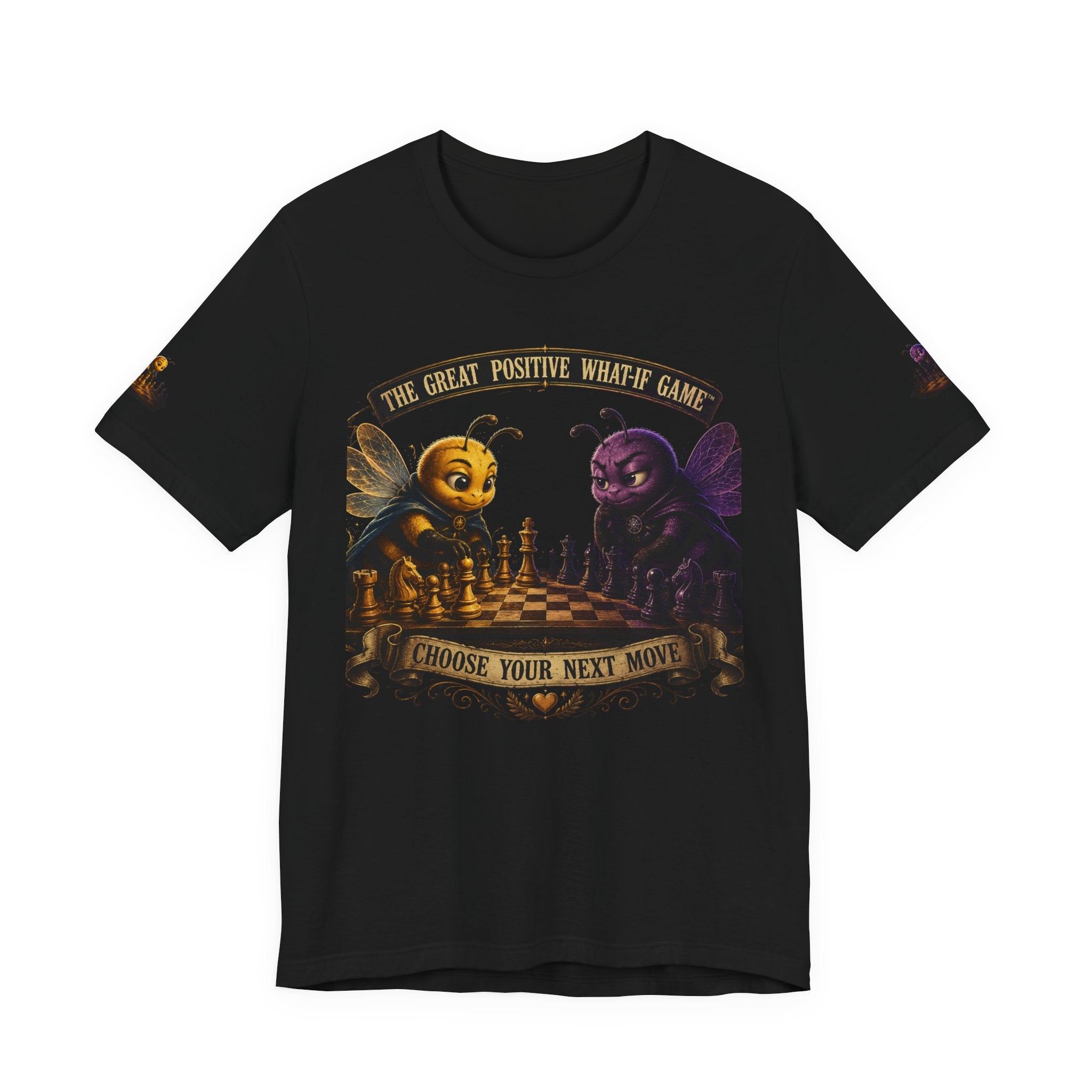 Chess Bees Graphic Tee — "Choose Your Next Move" | Brightside Bees vs. Negative Bees Shirt