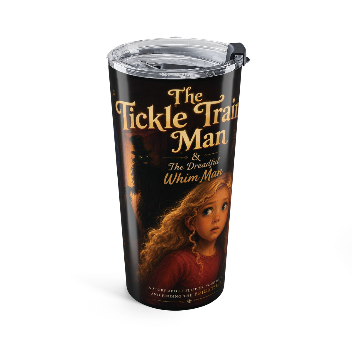 20oz Tumbler — 'The Tickle Train Man & The Dreadful Whim Man' Vintage Storybook Design