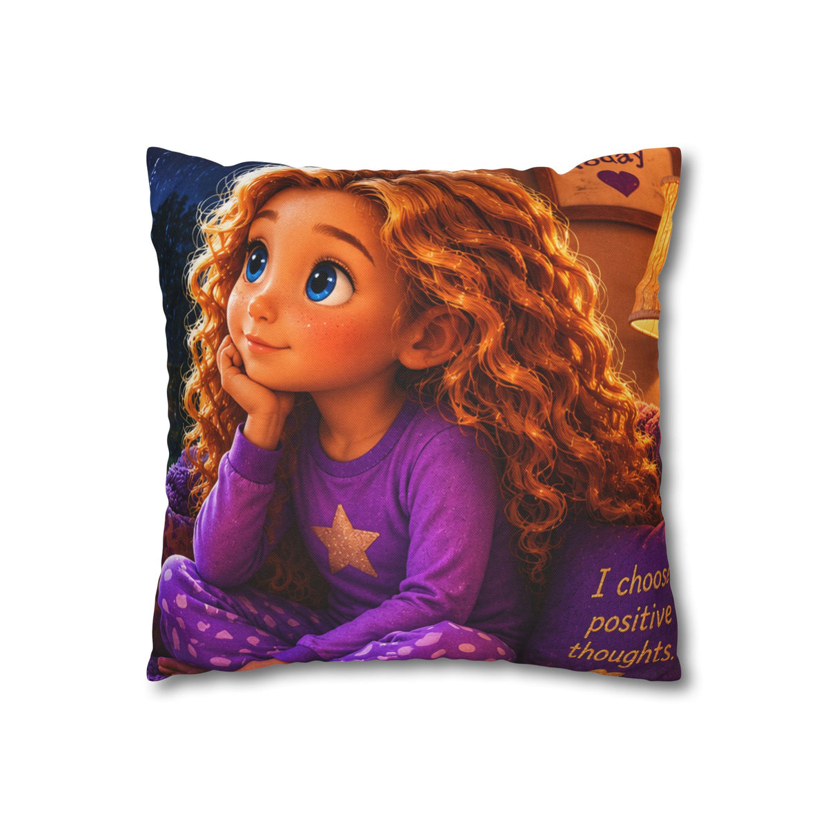 Choose Hope Today Square Pillow – Cozy Inspirational Throw Pillow