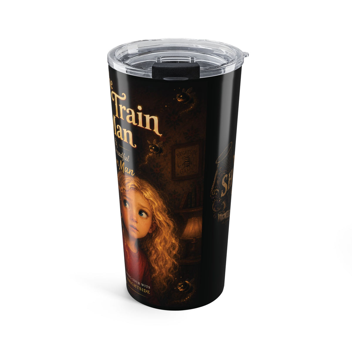 20oz Tumbler — 'The Tickle Train Man & The Dreadful Whim Man' Vintage Storybook Design
